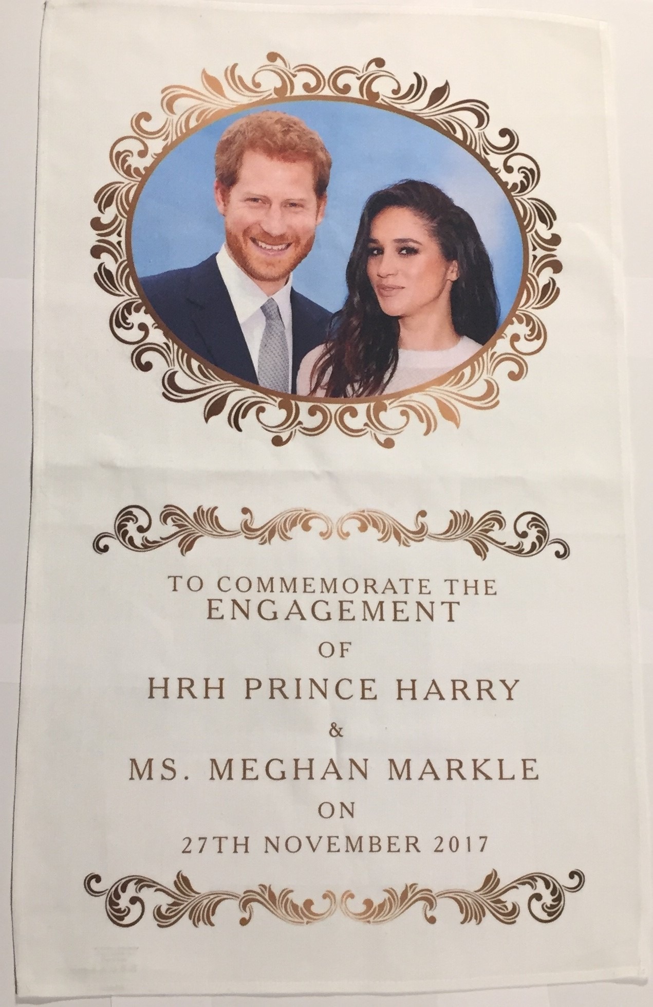 HRH Prince Harry & Ms Meghan Markle Tea Towel 